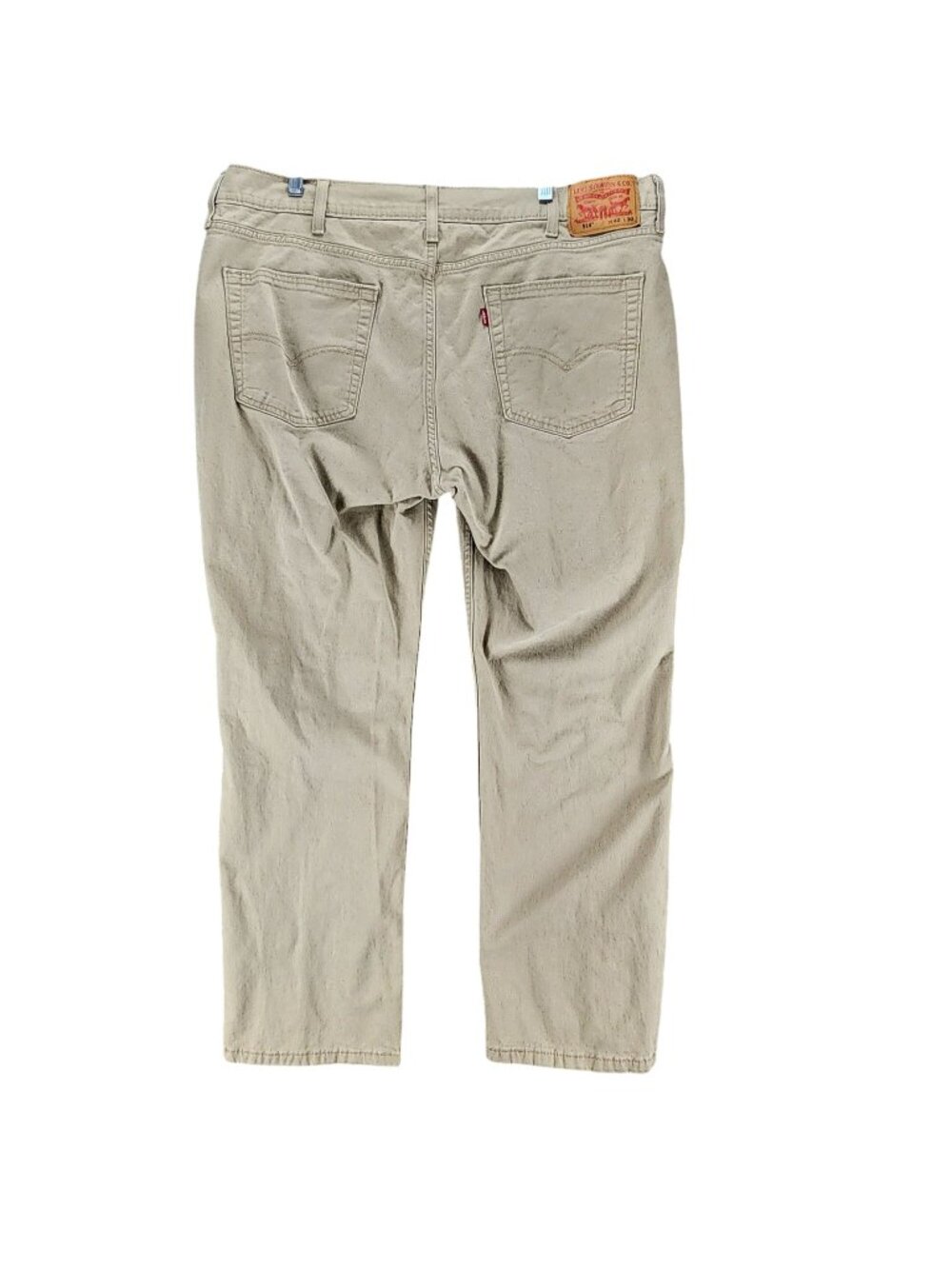 Levis Jeans Mens 40x30 514 Tan Stretch Denim Regular Fit Straight Leg *Read*